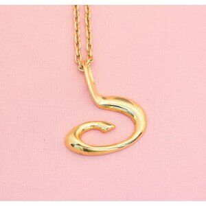 Vintage Stylish Symbolic Necklace | Gold Tone Necklace | 26 inch | Avon | H23